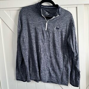 Colosseum Penn State Quarter Zip Pullover Mens M Gray Athletic Top NCAA